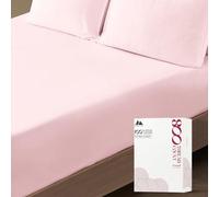 Mayfair Linen Luxury 100% Egyptian Cotton California King Fitted Sheet Only - Premium 800 TC Hotel Quality Deep Pocket Cotton Fitted Sheet, Sateen Weave Bottom Sheet, Fits Mattress up to 18 In - Blush