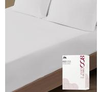 Mayfair Linen Luxury 100% Egyptian Cotton King Fitted Sheet Only - Premium 800 TC Hotel Quality Deep Pocket Cotton Fitted Sheet, Soft, Sateen Weave Bottom Sheet, Fits Mattress up to 18 in - Silver