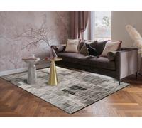 Desire Rugs Mayfair Living Room Area Rug Metallic Sheen Contemporary Modern Matrix Design - Dark Grey 160Cm X 230Cm