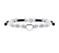 Mayfaith Cute and Sweet Adjustable Platinum/Gold Heart Shaped Bracelet, Handwoven Wave Rotating Buckle Bracelet, Gifts for Best Friends and Family on Valentine's Day WYYA4599-WYYA4601, Adjustable