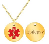 Mayfaith Simple & Elegant Medical ID Necklace, Emergency Health Alert Jewelry - Unisex Stainless Steel Identity Necklace, Gifts for Family and Friends YA4678, Adjustable, Stainless Steel, No Gemstone