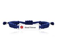 Mayfaith Sports Health Alert Bracelet, Handmade Customized Laser Carving ID Medical Bracelet, Stainless Steel Identity Recognition Medical Alert Jewelry for Men and Women, Adjustable, Stainless Steel