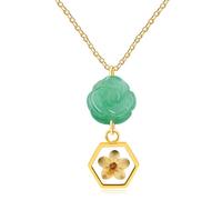 Mayfaith Women's Charm Religious Jewelry - Mustard Seed Faith Earrings, Fashionable and Unique Hand Carved Flower Drop Earrings, Christmas Valentine's Day Birthday Gift YA5050-YA5051, One Size