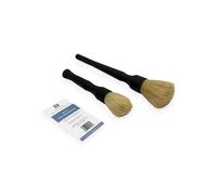 Mayfield Boars Hair Brush Set x2 - Genuine, Natural, Deep Clean, Professional, Car, Detailing, Valeting, Alloy Wheels, Engine Bay, Brake Calipers, Chemical Resistant, Metal Free