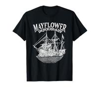 Mayflower Descendant Boat History Gift USA Pilgrim Fathers T-Shirt