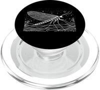 Mayfly Line Art Insect Lover PopSockets PopGrip for MagSafe