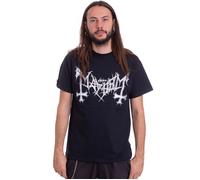 Mayhem - Distressed Logo - T-Shirt - black - S - 100% Cotton,Jersey S