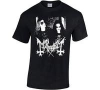 Mayhem Men's T-Shirt Dead Morbid Norwegian Black Metal Black XL