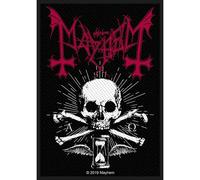 Mayhem Patch Alpha Omega Daemon Band Logo new Official Black Woven Sew on mayhem Black
