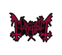Mayhem Woven Patch Logo Cut Out Official Black One Size