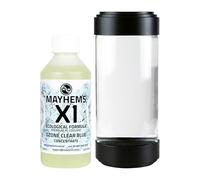 Mayhems - X1 Concentrate PC Coolant - Computer Water Cooling Fluid - Liquid Cooling, Eco Friendly Series, UV Fluorescent Blue, 250 ml, Ozone Clear Blue
