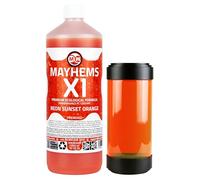 Mayhems - X1 Premixed PC Coolant - Computer Water Cooling Fluid - Liquid Cooling, Eco Friendly Series, 1 Litre, Neon Sunset Orange
