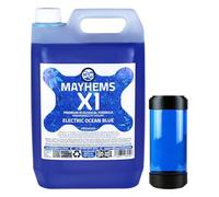Mayhems - X1 Premixed PC Coolant - Computer Water Cooling Fluid - Liquid Cooling, Eco Friendly Series, 5 Litre, Electric Ocean Blue