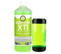 Mayhems - XT1 Premixed PC Coolant - Computer Water Cooling Fluid - Liquid Cooling, Thermal Performance Series, UV Fluorescent, 1 Litre, Laser Yellow Green