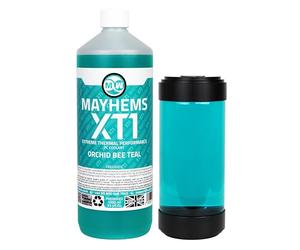 Mayhems - XT1 Premixed PC Coolant - Computer Water Cooling Fluid - Liquid Cooling, Thermal Performance Series, 1 Litre, Orchid Bee Teal