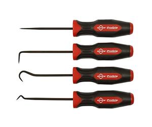 Mayhew Tools 13090 ProGrip 4-Piece Miniature Pick Set, Black Oxide