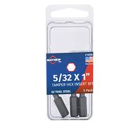 Mayhew Tools 18288-5 USA Tamperproof SAE Hex Insert Bit, 5/32 x 1, 5-Pack
