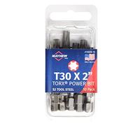 Mayhew Tools 19329-10 USA Torx Power Bit, T30 x 2", 10-Pack