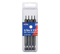 Mayhew Tools 19514-4 USA SAE Ball Hex Power Bit, 5/64 x 3.5, 4-Pack