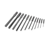 Mayhew Tools 62254 Pilot Punch, 12-Piece Set Kit Bag, Black Oxide Finish