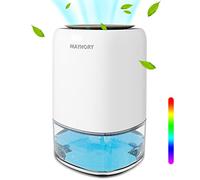 MAYHORY 1400ML Electric Dehumidifier, Dehumidifier for Home with Timer, Ultra Quiet & Auto Shut off 7 Colorful LED, Portable Mini Dehumidifiers for Bedroom Bathroom Closet RV Camper House Baby Nursery