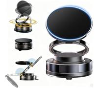 MAYHORY Vacuum Magnetic Phone Holder for Car, Suction Phone Mount with 360° Rotation, Foldable & Adjustable Magsafe Car Mount for iPhone 16/15/14/13/12 & Android, on Smooth Surface, Windscreens