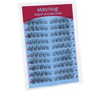 Mayhug DreamVeil Eyelash Extensions, 100 Pieces, D Curl Individual Eyelashes, DIY Eyelash Extension Cluster Eyelashes, Cat Eye Eyelashes, Natural Look Artificial Eyelashes