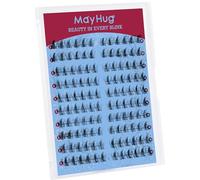 Mayhug Eyelash Extensions, 120 Pieces, D Curl Individual Eyelashes, DIY Eyelash Extension Cluster Eyelashes, Cat Eye Eyelashes, Natural Look Artificial Eyelashes (MistVeil)