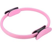 Mayhug Fitness Pilates Ring - Double Handle Exercise Circle Fitness Magic Circle Resistance Ring Dual Grip for Thighs and Legs Fitness - 1.4 Inch（Pink）