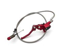 MAYINGLON Brake Handle 2025 Universal Motorcycle Master Cylinder Hydraulic Clutch Lever with 1200mm Line(Red)