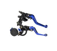 MAYINGLON Brake Handle Universal Motorcycle Adjustable Clutch Brake Master Cylinder Reservoir Levers 7/8" 22mm Handlebar(Blue)