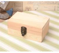 MAYINGLON Ring Box Jewelry Secret Diary Letters Storage Box Desktop Organization Vintage Solid Wood Box With Lock(21 * 14 * 10cm) Ring Boxes For Jewellery(Type-A)