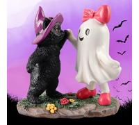 MAYIPLAY Halloween Ghost Decor Cute Ghost Figurine Pink Halloween Decorations Indoor Spooky Gifts for Friend