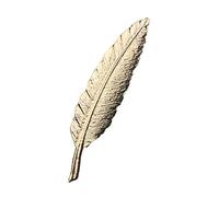 MAYIYAHO Metal Gold Zinc Alloy Feather Men's Leaf Branch Brooches Accessories for Women Large Brooch Pin Shirt Suit Decoration