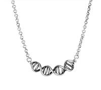 MAYIYAHO Silver Color DNA Necklaces Female New Clavicle Chain Pendant Long Necklace Fashion Jewelry