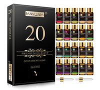 MAYJAM 20 Pcs Pure Essential Oil Gift Set, Essential Oils for Diffusers for Home, Aromatherapy Oils for Diffuser, Humidifiers, Gif