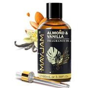 MAYJAM Fragrance Oil, 100ML Almond & Vanilla Aromatherapy Oil, with Glass Dropper, Diffuser Oil for Making Candle, Soap, Bath Bombs