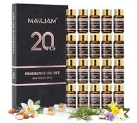 MAYJAM Fragrance Oil Gift Set, Top 20 Essential Oils Set for Diffusers for Home, Long Lasting Scented Oil Kit for Aromatherapy, Bath Bombs Soap Candle Making - 20Pcs x 5ml
