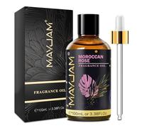 MAYJAM Moroccan Rose Fragrance Oil Essential Oil for Diffusers for Home, Premium Grade Moroccan Rose Oil for Humidifier, Long Lasting Scented Oils for DIY Bath Bomb Soap Candle Making - 100ML