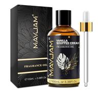 MAYJAM Vanilla Whipped Cream Fragrance Oil for Diffusers for Home | Vanilla Whipped Cream Oil for Humidifier, Scented Oils for DIY Bath Bomb Soap Candle Making - 100ML