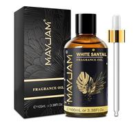 MAYJAM White Santal Fragrance Oil Essential Oil for Diffusers for Home, Premium Grade White Santal Oil for Humidifier, Long Lasting Scented Oils for DIY Bath Bomb Soap Candle Making - 100ML