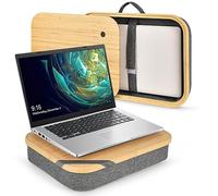 Mayjoy Lap Desk, Bamboo Lap Desk with Storage, Cover Removable Lap Desk for Lap, Computer Laptop Stand on Lap, Work on Bed or Couch, Write or Draw on Your Lap (Grey)