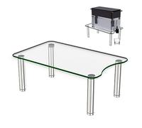 MAYJOY Water Dispenser Stand, Clear Tempered Glass, Perfect for Iced Beverage Dispenser in Kitchen