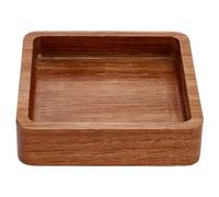 MAYJOYDIY 10x10cm Square Wooden Serving Platter Acacia Wood Rectangular Serving Tray Decorative Small Charcuterie Board for Cookie Dessert Party Food Wood Kitchen Platter Tray Cheese Board