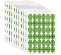 MAYJOYDIY 1296 Pcs Green Embroidery Target Stickers 18.5x12.5mm Oval Machine Embroidery Placement Sticker for Sewing Layout Planners Scrapbooking Fabrics (36 Sheets, 36 Pcs/Sheet)