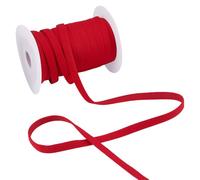 MAYJOYDIY 18.2m Red Corset Boning Casing 1cm Nylon Plush Boning for Sewing Underwire Replacement Cover Band Ribbon Casing for Accessories DIY Wedding Handmade Clothing
