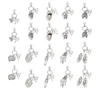 MAYJOYDIY 20Pcs Human Organ Charms Alloy Hand Claw Pendants Body Heart Brain Lungs Shape Pendants 10 Styles Pendant Decorations for Jewelry Making DIY Necklace Bracelet