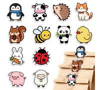MAYJOYDIY 24Pcs 12 Styles Animal Shaped Bag Clips Sheep Panda Squirrel Penguin Bag Sealer Sealing Closures Cute Acrylic Chip Clips for Food Storage Funny Home Office Holders for Bread Snack Bags