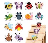 MAYJOYDIY 24Pcs 12 Styles Butterfly Bee Ladybug Acrylic Chip Clips Grasshopper Dragonfly Snail Bag Sealer Sealing Closures Cute Spider Ant Beetle Bag Clips for Food Storage Airtight Seal Grip