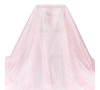 MAYJOYDIY 2m Pink Mermaid Scale Printed Mesh Fabric, 1.7m Shiny Fish Scales Pattern Polyester Sheer Mesh Sewing Fabric for DIY Wedding Dress Costume Accessories Veil Home Decor